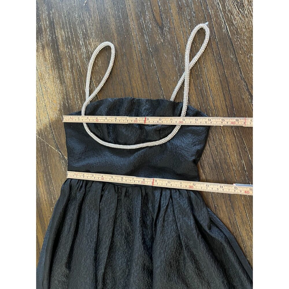 Showpo Black Mini Dress with Diamante Straps Size AU 6 / US 2 (XS) - Picture 9 of 9